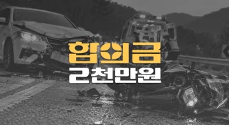 황색실선//중앙선침범 사고,//경골비골골절(S82.321)//전치16주,//합의금 2천만원