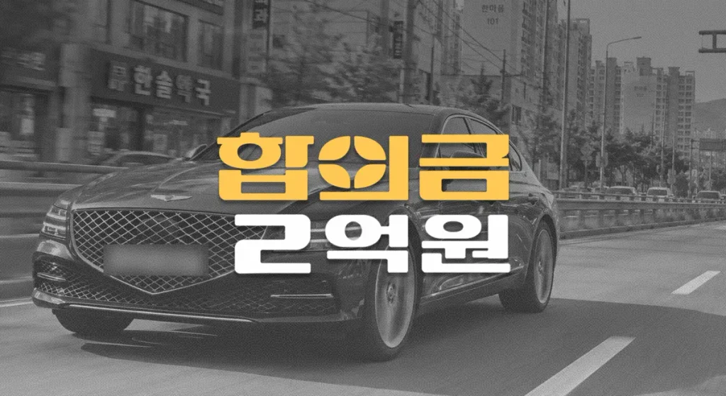 과속 보도침범//80대 보행자 사망사고,//운전자보험//합의금 2억원