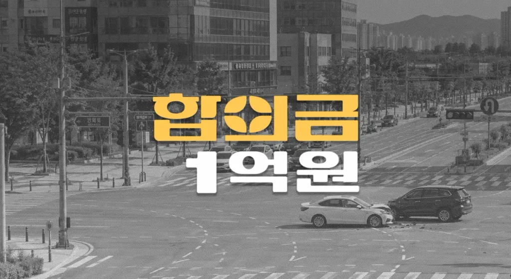 신호위반 좌회전//차량 충돌,//전치12주//경추간판 파열(S13.0)//형사합의금 1억원