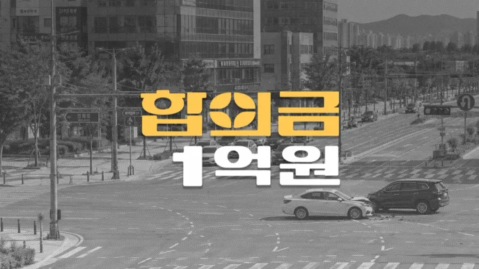 신호위반 좌회전//차량 충돌,//전치12주//경추간판 파열(S13.0)//형사합의금 1억원