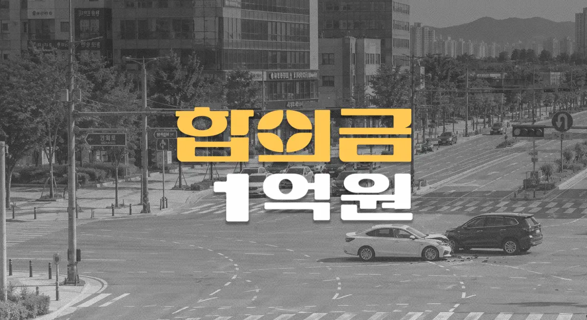 신호위반 좌회전//차량 충돌,//전치12주//경추간판 파열(S13.0)//형사합의금 1억원